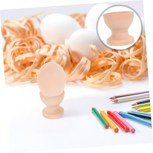 ULTECHNOVO 6stücke Teiliges Set Eierbecher Bemalen Unbehandelte Eierhalter Für Ostern Für Mädchen Praktische Dekoration Für Frühstückstisch Und Festlichkeiten – Bild 8