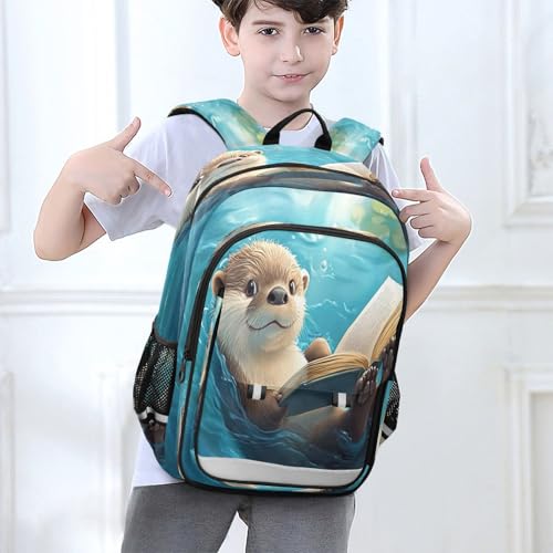 Sac à dos ordinateur portable enfants loutre protège des chocs