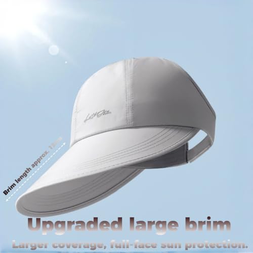 2027 New Sunscreen Baseball Hat – Lightweight, Adjustable & Sun-Smart for Every Season for Men and Women (Grey+White)