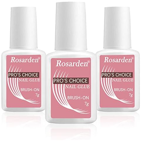 Rosarden 3 PCS Quick Dry Nail Glue Cover