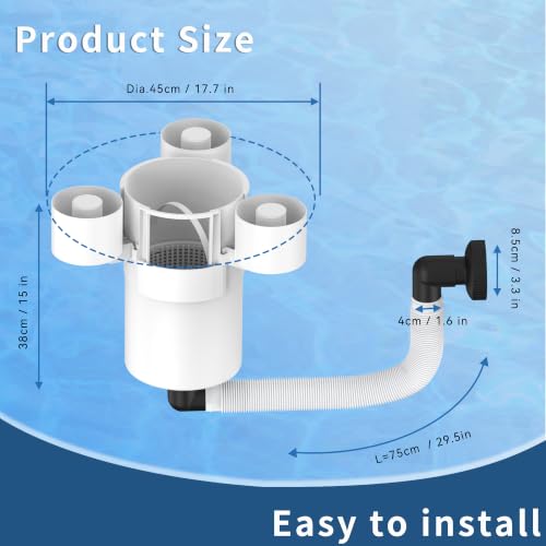 Valdorena Pool Skimmer Socks, 10 Pack White Filter Basket Debris Cleaner, by Valdorena - Used condition - Image 6