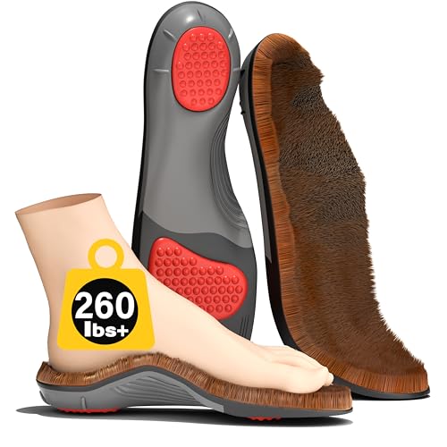 TAEPUSR Winter Warm Plantar Fasciitis Insoles for Women Men-260lbs+ Orthotic Arch Support Pain Relief Shoe Inserts for Sports Work Daily Use(Fur, L | Men 10.5-12/WOMEN 11.5-13) TAEPUSR Winter Warm Plantar Fasciitis Insoles for Women Men-260lbs+ Orthotic Arch Support Pain Relief Shoe Inserts for Sports Work Daily Use(Fur, L | Men 10.5-12/WOMEN 11.5-13)