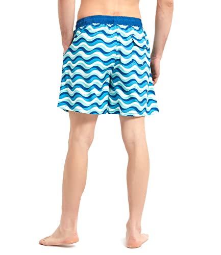 Men's Volley Swim Trunk Elastic Waist Swim Shorts Quick-Dry Bathing Suit 5.5" Swimwear Briefs #TOP2