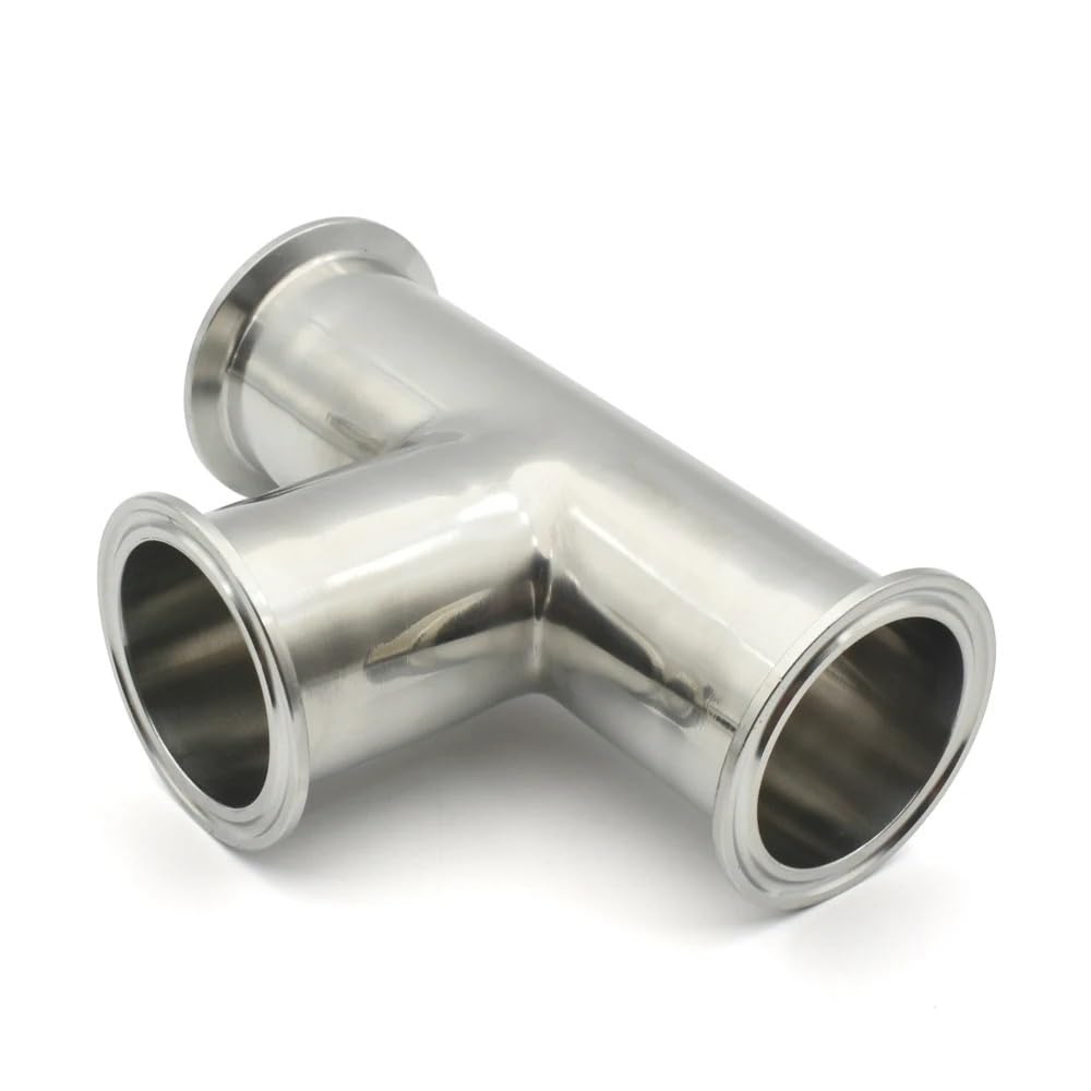 Łącznik Trójnikowy Ze Stali Nierdzewnej 304 Przemysłowy Łącznik Rurowy Typu Zaciskowego. Dostępnych Jest Wiele Rozmiarów(76mm Ferrule 91,SS316L)