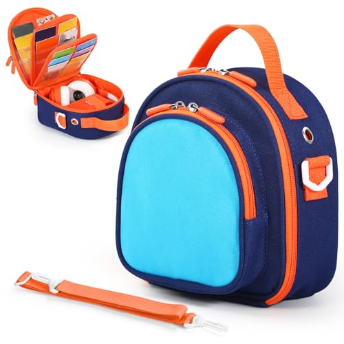 Yoto Mini 2024 Carrying Case with Cards & Strap (Blue)