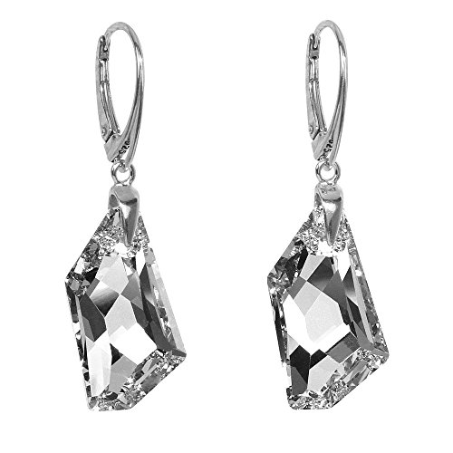 Preisvergleich Produktbild SILVEGO Silberohrringe mit Swarovski® Crystals De-Art Sterlingsilber 925