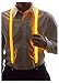 Neon Nightlife Stripe Light Up LED Suspenders for Men, Cool Costume Accessory | Colorful Blinky Flashy Nerd Clothing Outfit