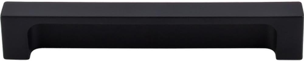 Top Knobs TK276BLK Sanctuary II Collection 5" Modern Metro Tab Pull, Flat Black