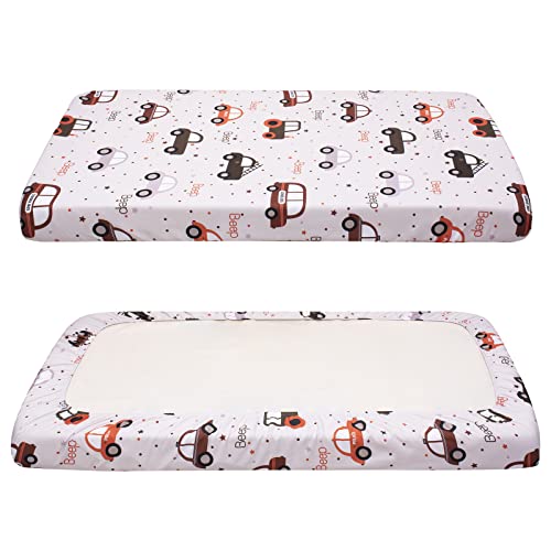 Image of Cloele Fitted Crib Sheet,Car Baby Nursery Sheet,52x28in