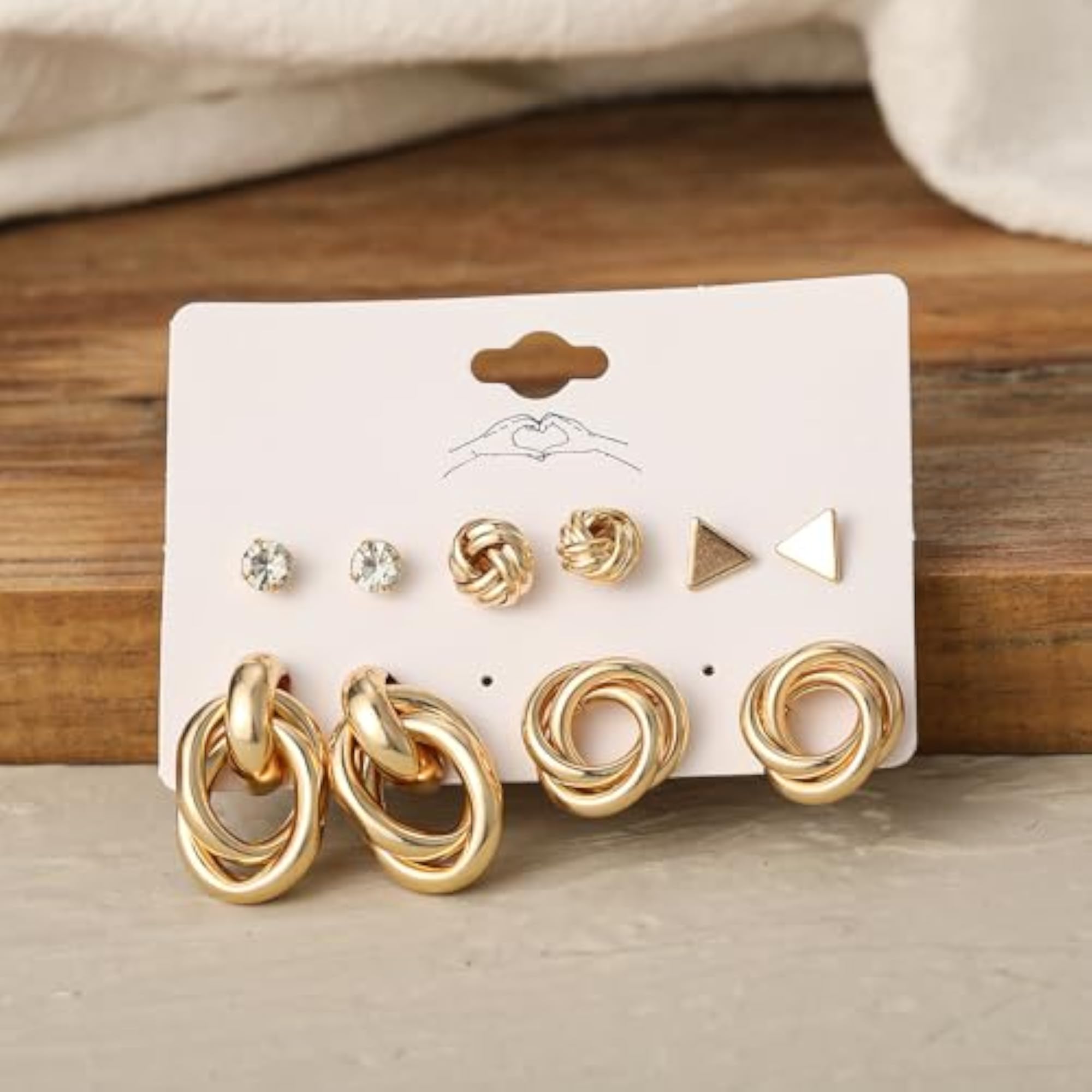 Fashionable Stud Earrings Set - Men & Women