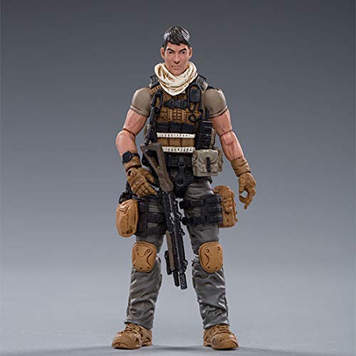 Ravpump Soldier Action Figure - (Random Soldier, Only One Figure Per Order) 1/18 10.5Cm Action Figure Realistic Soldier Model Five Squad Special Forces Model #TOP3