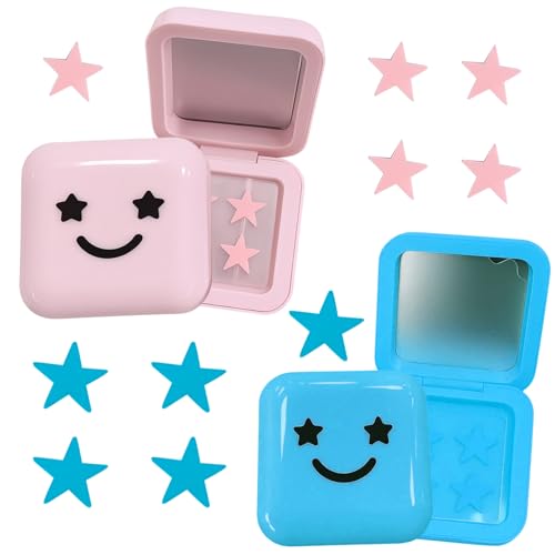 Starface Pimple Patches, Star Shaped Spot Patches for Face, Gentle for Sensitive Skin, 2 Pack Blue and Pink, 5.6 X 5.6 X 3.19 Cm