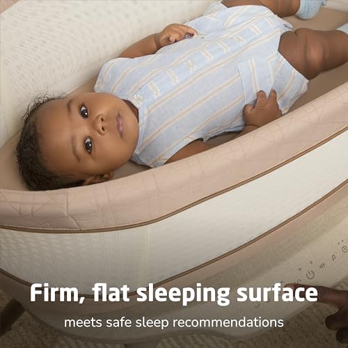 Maxi-Cosi Starling Smart Bassinet, CryAssist AI Cry Translation, 5 Rocking Motions, Cozy Mattress Pad, Machine-Washable Cover, Built-in Bluetooth Speaker, Heritage, Baby Bassinet Rocking - image 6