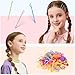 Teenitor Hair Accessories for Girls 193pcs Hair Clips Kit Toddler Hair Accessories, Mini Hair Clips for Girls, Small Claw Clips Bobby Pins and Elastic Hair Ties