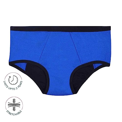 Image of DChica Pack of 1, Period Panties with Anti Microbial Lining for Women, Light to Medium Flow Period Panty Briefs, Easy to Wash, Leak Proof, No Pad Required, Menstrual Underwear
