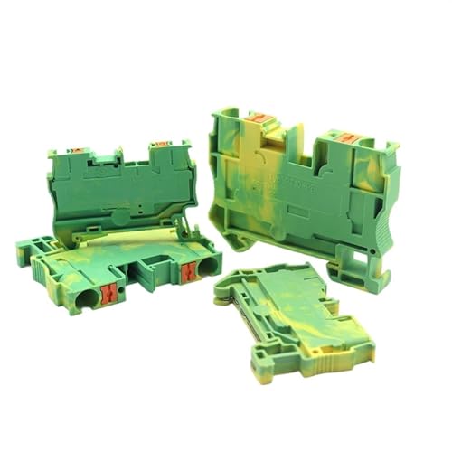 Terminal de resorte recto PT para carril DIN, conector de tierra de alta tensión 1000V
