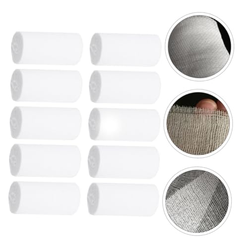 Uonlytech 10 piezas Rollos de Gasa Desechables 8cm X 600cm Vendajes de Compresión Conformables para Deporte y Primeros Auxilios miniatura 6