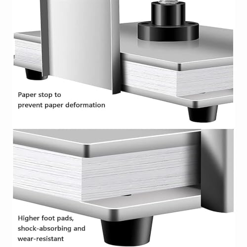 Pressa per carta manuale resistente, pressione 1500 kg, raccoglitore formato A4 per rilegatura e finitura certificati professionali