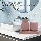 Zoom IMG-2 ajeungain set bagno rosa dispenser Zoom IMG-2 ajeungain set bagno rosa dispenser