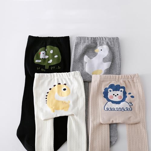 Fleece Lined Leggings for Girl Cartoon Cotton Stretch Stockings 0-5Y Autumn Spring Sweet Pantyhose Toddler Hosiery4