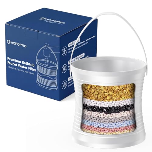 HOPOPRO Bath Filter for Tub Faucet, No-Spill...