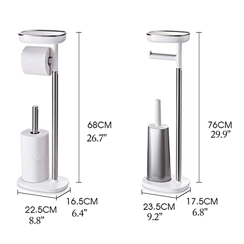 Rahyma Weiping - Toilet Paper Holders Toilet Paper Holder Stand With Shelf And Spare Roll Storage Drawer Stainless Steel Tissue Roll Dispenser (Color : B) #TOP1