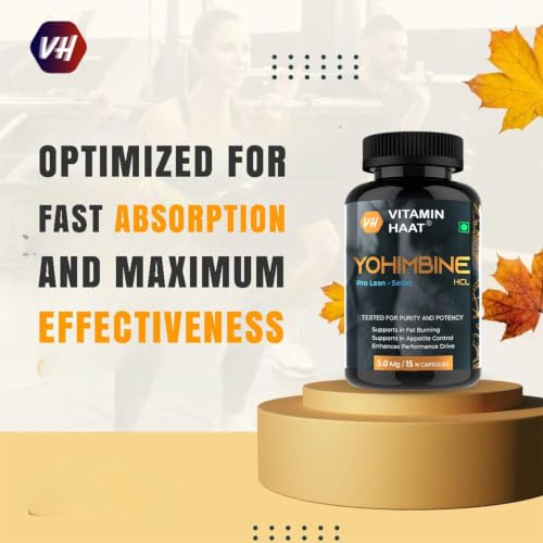 Image of Yohimbine HCL 5mg | Pre Workout for Men & Women | Fasted Cardio, Energy & Focus Support | Active Metabolism & Training Performance Formula | 15 Capsules by VitaminHaat