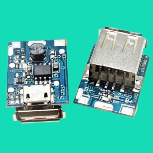 AP Traders 5V Step-Up Power Module Lithium Battery Charging Protection Board USB for DIY Charger 134N3P (Pack of 1)