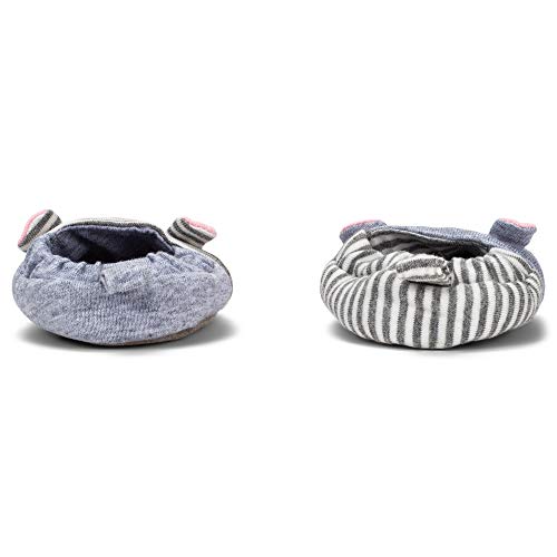 Grey Stripe 6-9 Months Cotton and Polyester Infant Bootie Socks4