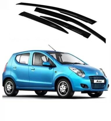 for Non-convertibles Rear, Front Wind Deflector (Tinted Maruti A-Star)-image-1