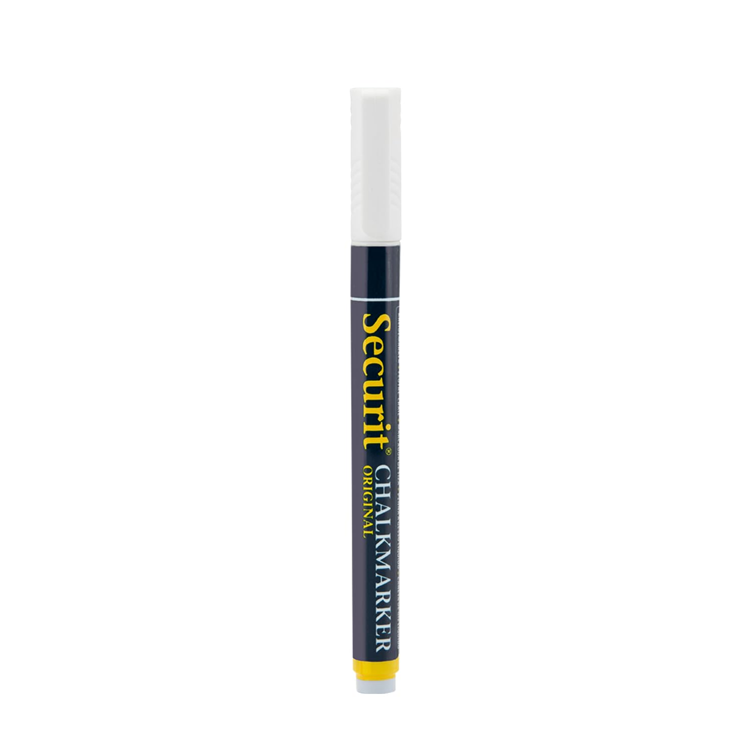 SECURIT - Feutre Craie Original - Pour Restaurants, Hôtels, Bars, Cafés - Pointe Fine - 1-​2 mm - Non Toxique - Blanc