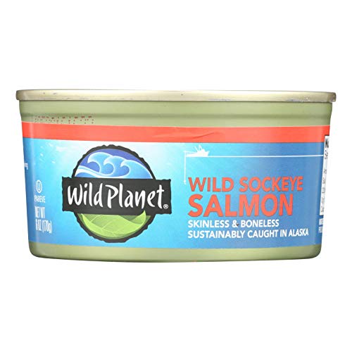 Wild Planet, Wild Sockeye Salmon, 6.00 OZ (Pack of 12) (Value Bulk Multi-Pack)