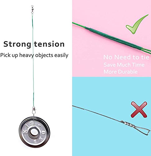 Kit de 60 cables de pesca de acero inoxidable con nudos y giratorios miniatura 5