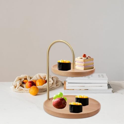 Décor de desserts en bois noble et support à cupcakes rigide - 7