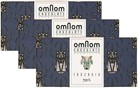 OmNom Icelandic Chocolate Trio - Toffee Sea Salt, Caramel & Cookies Cream Bars (3x60g)