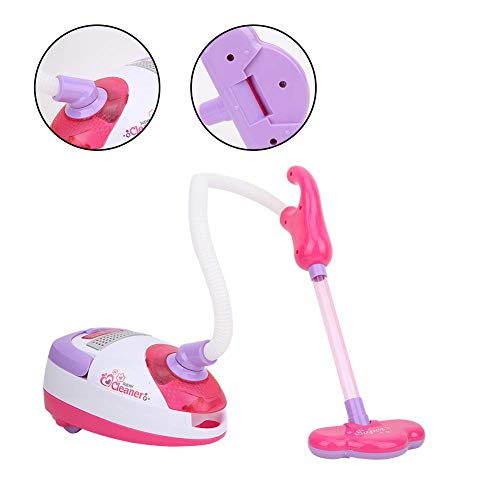 eecoo Kitchen Household Toy Set Children Toy Simulation Electric Vacuum Cleaner Cleaning Tool Playset Pretend Play Household Appliances Children Intelligence Toy (A)