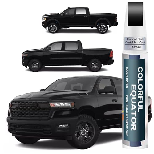 Image of Diamond Black Crystal Pearl-Coat(PXJ /KXJ) Touch Up Paint Compatible with Dodge Ram, Car Paint Pen Scratch Repair Two-In-One Touch Up Paint, Premium Car Scratch Remover for Deep Scratches