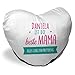 Eurofoto Herz-Kissen mit Namen Daniela und schönem Motiv mit Spruch - Daniela ist die Beste Mama - | Alles Liebe zum Muttertag