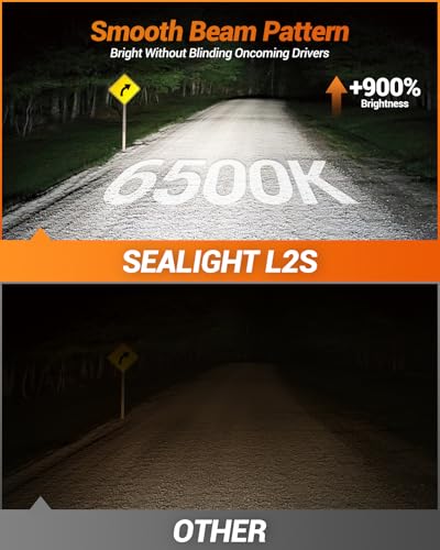 Sealight 7319LHB5757US 9005 Fog Bulbs, 9005 Driving Bulb 34000Lm Super Bright 6500K Cool White thumb #1