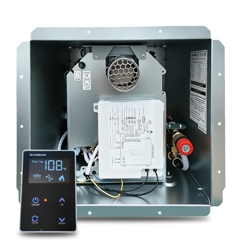 Image of CAMPLUX Classic 65,000 BTU RV Tankless Water Heater, 2.64 GPM On-Demand Hot Water, High Altitude & Freeze-Proof Design (CSA /NSF Certified) with Remote Control, Ideal for Family Use