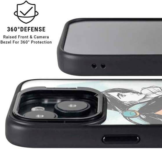 Skinit Kickstand Phone Case Compatible with iPhone 16 Plus - Officially Licensed Disney Princess Jasmine Sketch Design