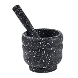 SUPVOX プラスチック製ニンニクスティックとガーリッククラッシュポットセット 薬用錠剤粉砕対応の粉砕ボウル 家庭用キッチン調味料ツー