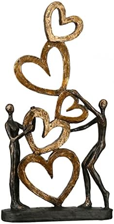 Casablanca decoratieve figuur sculptuur vlam XL - moderne kunstdecoratie van kunsthars - Street Art Design - meerkleurig hoogte 36 cm