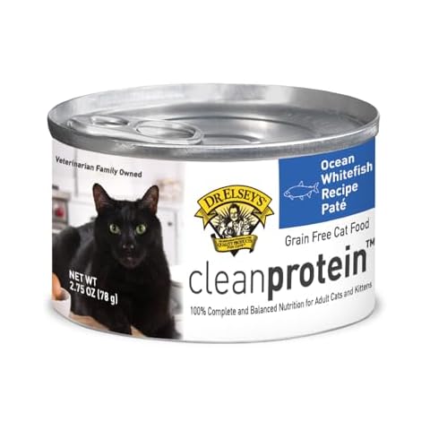 Dr. Elsey's Clean Protein Whitefish Wet Cat Food - Cat Wet Food Pate for All Cats - Canned Cat Food w/Natural Ingredients, No Fillers Wet Food for Cats (Case of 24, 2.75oz Cans) Cover