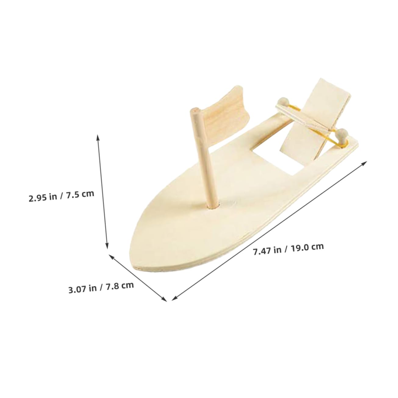 KONTONTY 5 Sätze Teiliges Diy Holz Segelboot Modell Für Blanko Bastelset Zum Bemalen Dekoration Und Kreatives Mit Holzmaterialien 5 Stück * 5