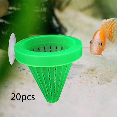 Comederos para Acuario que Evitan Residuos Pack de 20 Conos 6