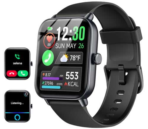 Image of Quican Smart Watches for Women /Men, 2 Bands, Compatible for Android iPhone
