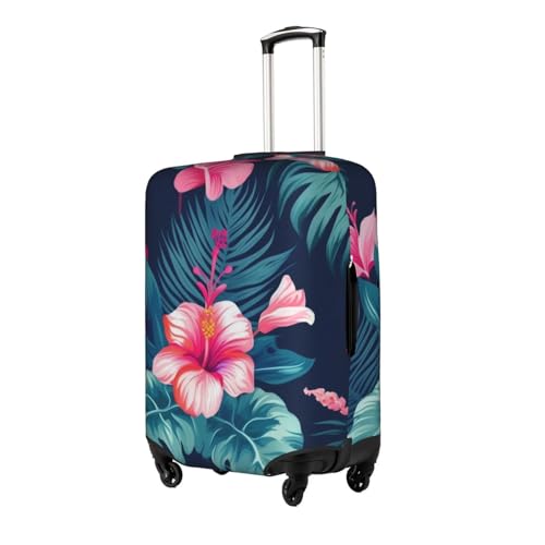 Hawaii Flower Printed Luggage Cover Elastic, Washable, Universal Fit 18-32 Inch Travel Suitcase Cover Easy To Identify2