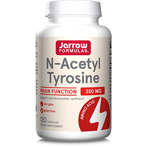Jarrow Formulas N-Acetyl Tyrosine 350 Mg - 120 Capsules - Supports Brain Function - Contains Vitamin B6 For Amino Acid Metabolism - 120 Servings(Pack Of 12) #TOP1
