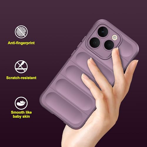 Image of amazon basics Back Case Cover for Realme 15T 5G | Compatible for Realme 15T 5G Back Cover | Liquid Silicon Magic Case with Camera Protection | Lavender